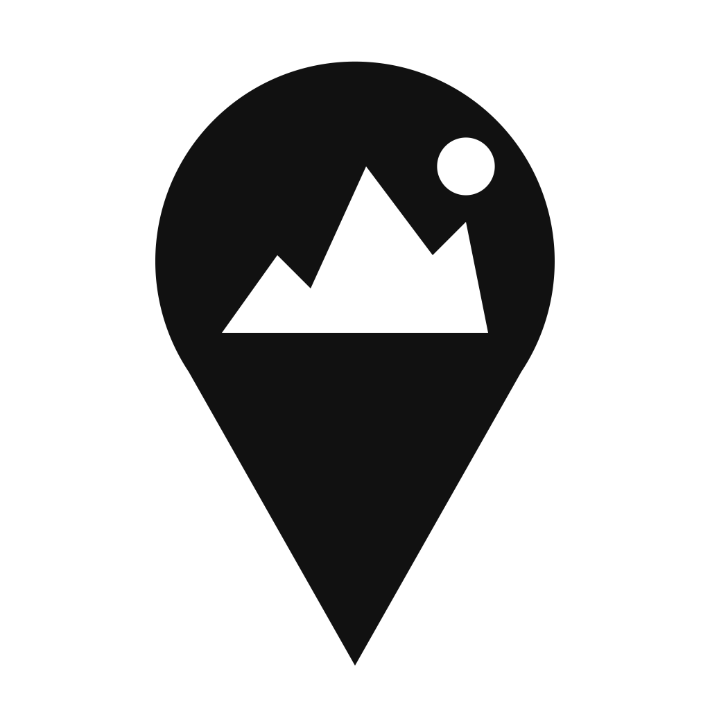 Pin, black — PNG, 1024 × 1024, transparent