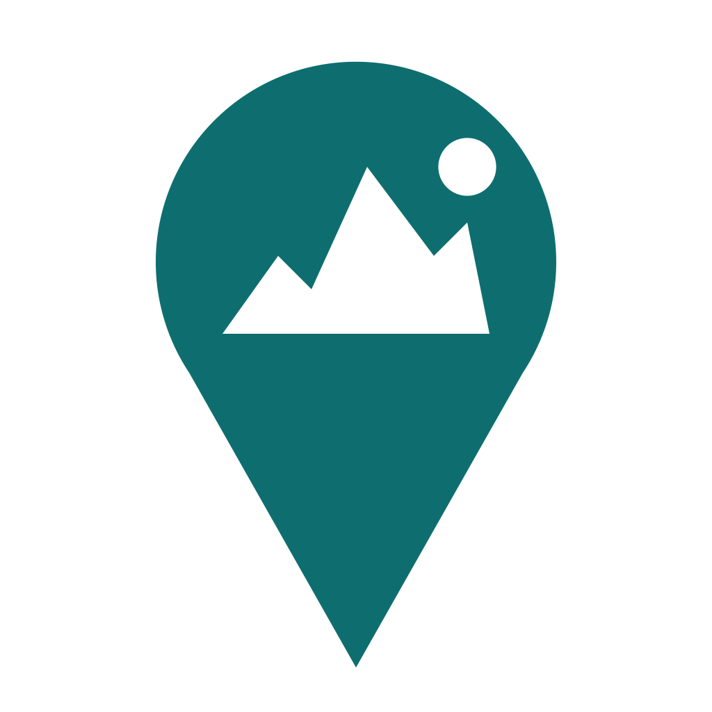 Pin, teal — PNG, 1024 × 1024, transparent