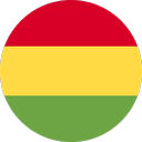 Circular flag with three horizontal stripes: red on top, yellow in the middle, and green on the bottom.