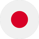 The image shows the flag of Japan, consisting of a white field with a red disc in the center.