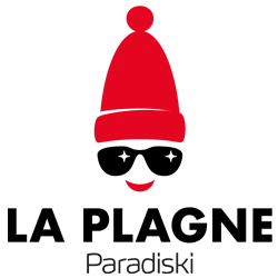 Stylized red character with a large hat and small eyes, featuring a red nose and a curled black mustache.