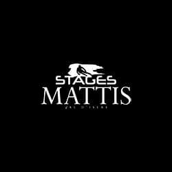 Logo of Stages Mattis featuring a silhouette of a person on a bicycle above the text "Stages Mattis, the Others" in white on a black background.