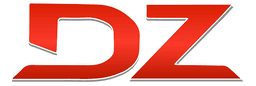 A red and white logo with the letters "DZ" in a bold, modern font. The letters are connected, and the logo has a slight gradient effect.
